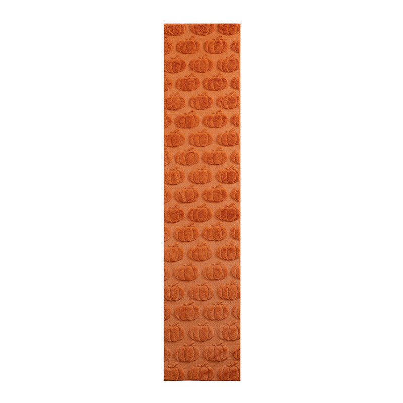 Wholesale Luxury Pumpkin Quilted Embroidered Halloween Table Runner Dining Tablecloth Party Decoration Mall Arrangement Tablecloth